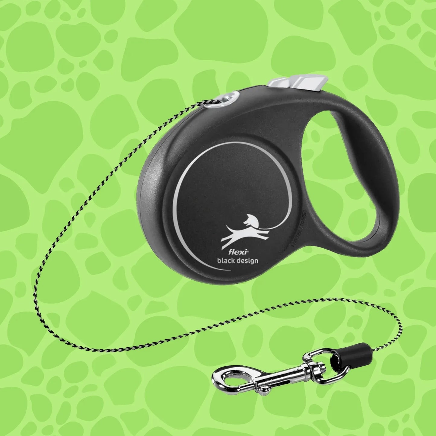 Leine flexi BLACK DESIGN mit Seil