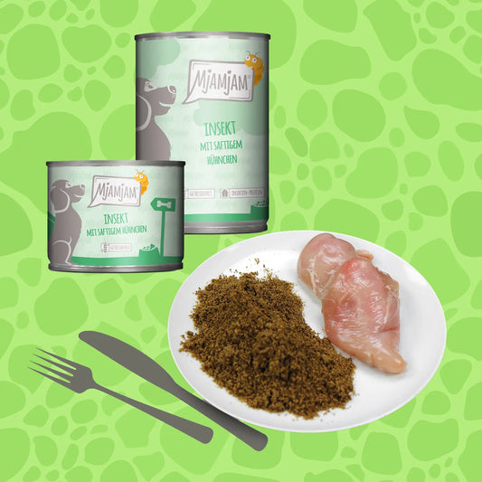 Mjamjam Insektenprotein Hundefutter