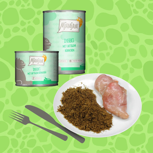 Mjamjam Insektenprotein Katzenfutter