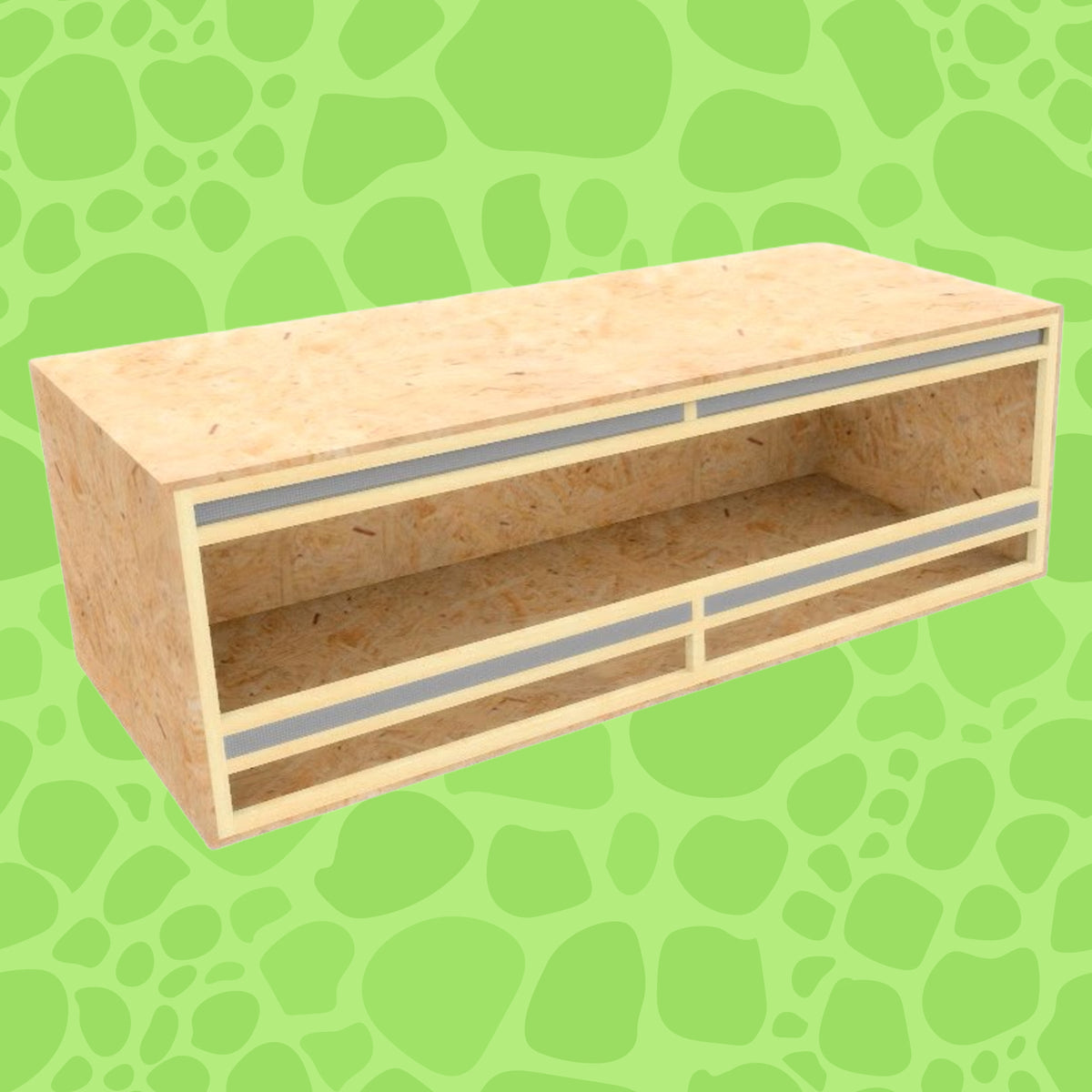 OSB Terrarium mit Frontbelüftung